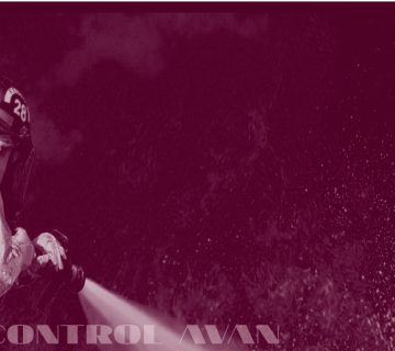 Fire extinguisher during fire operation